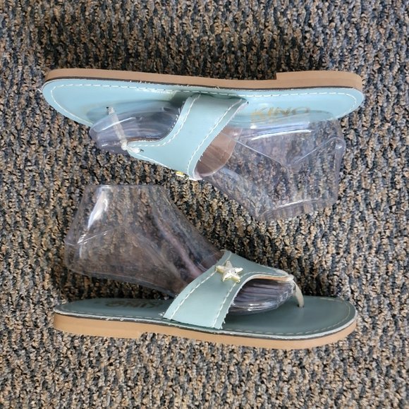 Kino Aqua Blue Starfish Sandals Size 9 - Picture 11 of 13